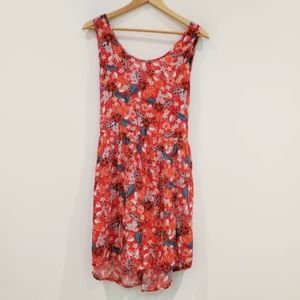 Mango Casual Red Floral Summer Dress